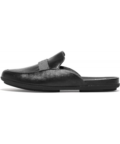 Women's Gracie Opul-Trim Leather Mules Black $31.95 Mules & Clogs