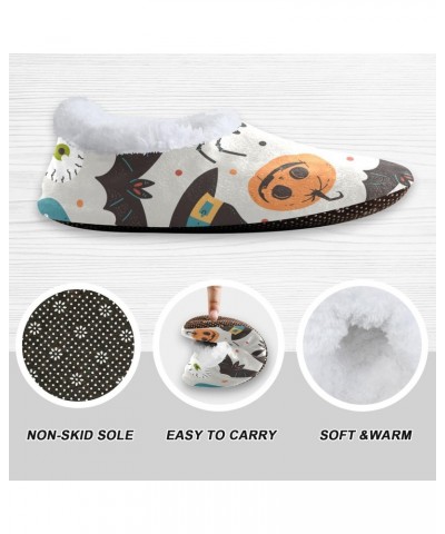 Halloween Pumpkin Hats Fuzzy Feet Slippers for Women, Cute Coral Fleece-Lined House Slippers(229ut1a) $16.49 Slippers