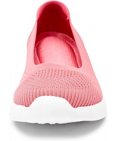 Women's Flats Casual Shoes Slip on Walking Shoes-Lightweight Low-Top Knit Loafer Sneaker 826a/Coral Red $11.60 Athletic Shoes