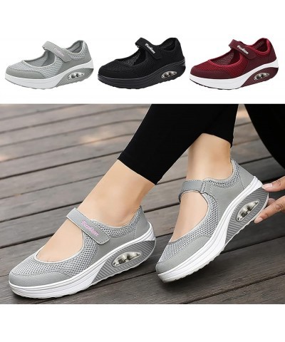 Air Cushion Sneakers for Women, Women's Air Cushion Slip-On Walking Sneakers Orthopedic Platform Shoes with Arch Support (A7-...