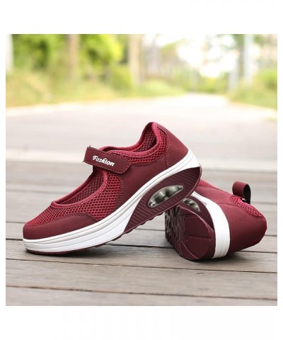 Air Cushion Sneakers for Women, Women's Air Cushion Slip-On Walking Sneakers Orthopedic Platform Shoes with Arch Support (A7-...