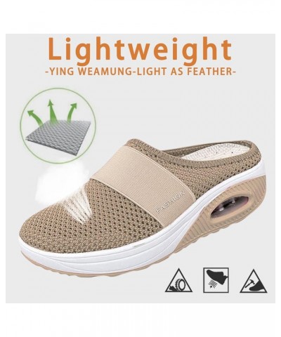 Orthopedic Arch Diabetic Air Slip-On Cushion with Knit Comfort Shoes Walking Casual Outdoor Support Walking Women's Casual Sh...