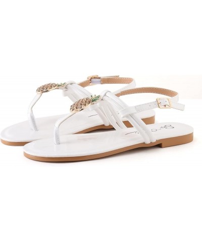 Women's Two Band Sandal Strappy Lace-Up Open Toe Two Strap High Heeled Sandal Holiday Lightweight Sandals Shoes White $11.99 ...