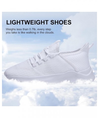 Womens Tennis Shoes Non Slip Running Shoes Lightweight Workout Gym Shoes Women Fashion Sneakers for Travel Work Walking White...