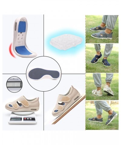 Womens Men Stylish Diabetic Shoes,Summer Wide Width Elderly Diabetic Shoes, Adjustable Closure Swollen Feet Walking Sandals E...