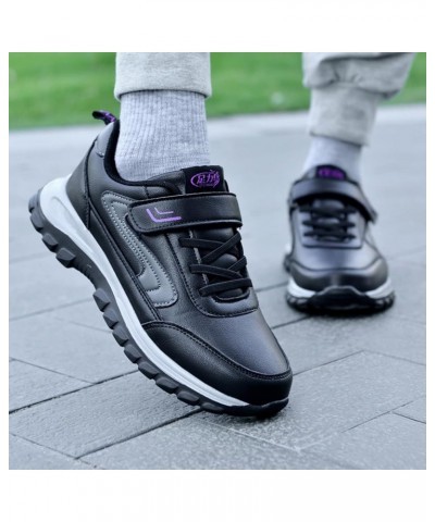 Women Walking Sneakers Athletic Training Shoes Work Sneakers for Women Slip On Flats Shoes B-purple $23.47 Fashion Sneakers