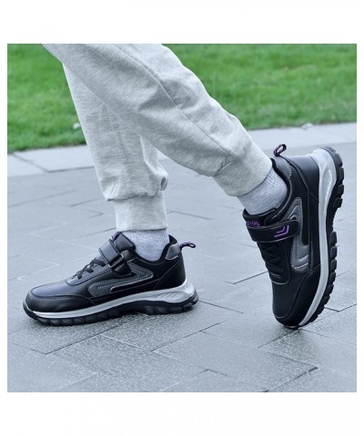 Women Walking Sneakers Athletic Training Shoes Work Sneakers for Women Slip On Flats Shoes B-purple $23.47 Fashion Sneakers