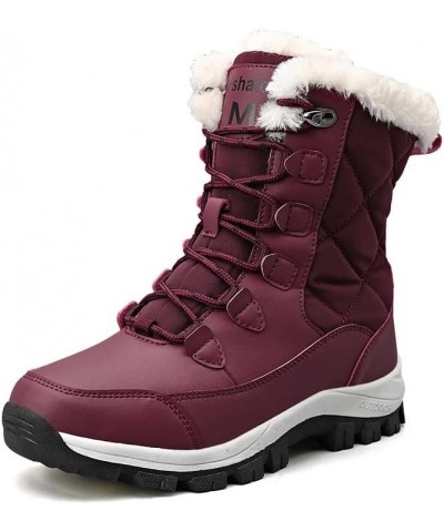 2022 Latest Models Womens Snow Boots, Comfortable Warm Womens Snow Boots, Winter Medium Tube Hiking Shoes (Color : White, Siz...