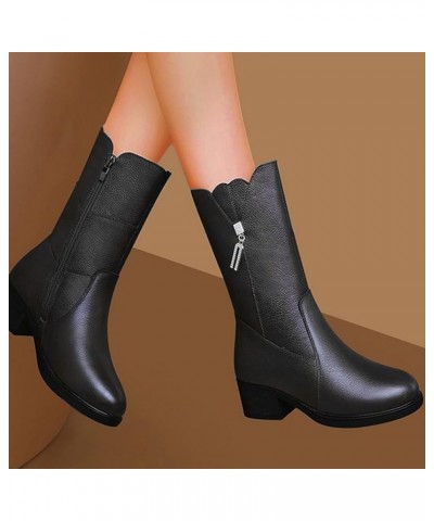 Cowgirl Boots Women Ankle Cowboy Boots Combat Boots Womens Short Chelsea Booties Black 4 $19.78 Boots