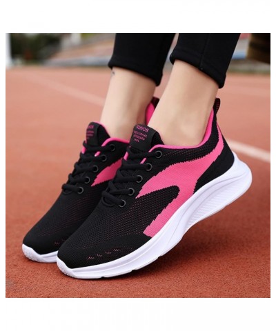 Women Platform Sandals Orthopedic Slip-on Walking Shoes Fashion Flat Casual Shoes Black Sneakers for Women Z 12-hot Pink $24....