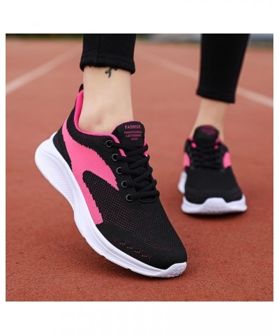 Women Platform Sandals Orthopedic Slip-on Walking Shoes Fashion Flat Casual Shoes Black Sneakers for Women Z 12-hot Pink $24....