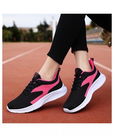 Women Platform Sandals Orthopedic Slip-on Walking Shoes Fashion Flat Casual Shoes Black Sneakers for Women Z 12-hot Pink $24....