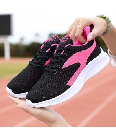 Women Platform Sandals Orthopedic Slip-on Walking Shoes Fashion Flat Casual Shoes Black Sneakers for Women Z 12-hot Pink $24....