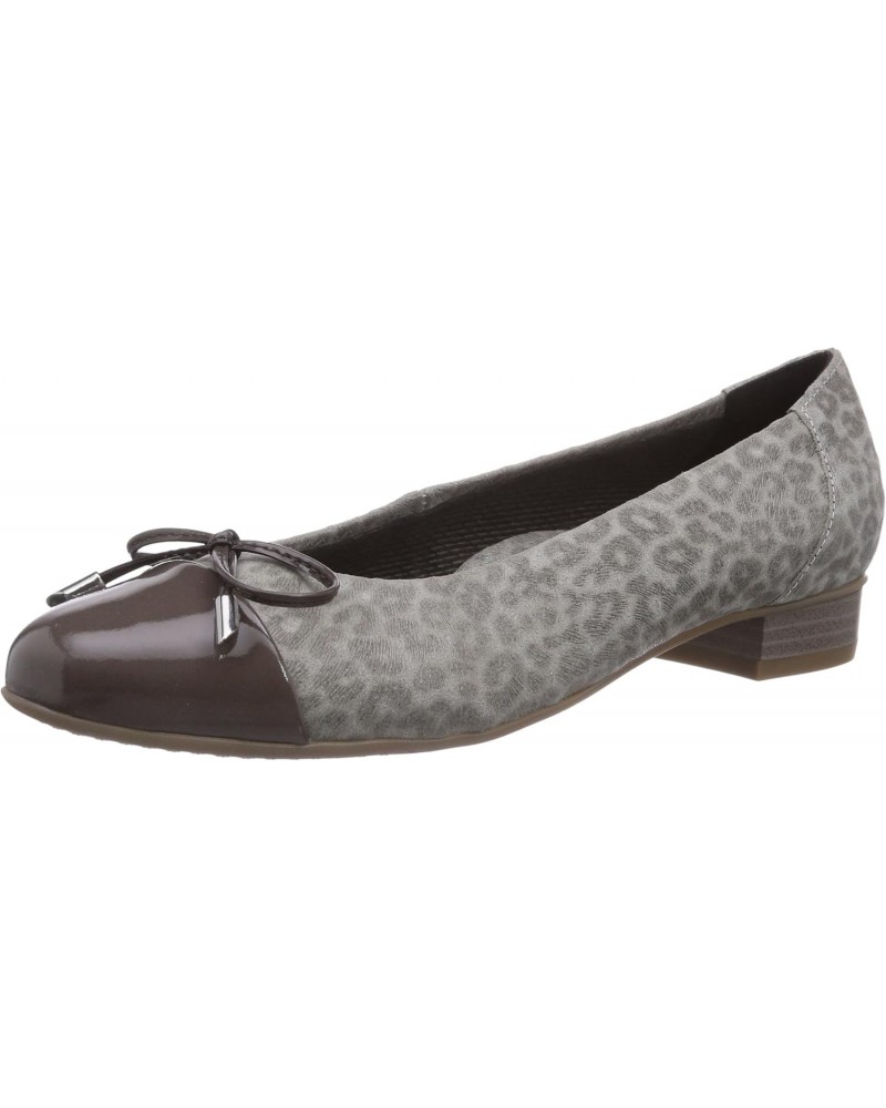 Women's Grigio Leoskin Grey Patent Bria Ballet Flats US 10M $50.34 Flats