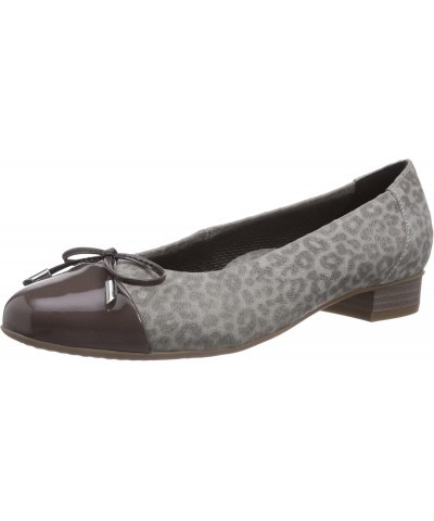 Women's Grigio Leoskin Grey Patent Bria Ballet Flats US 10M $50.34 Flats