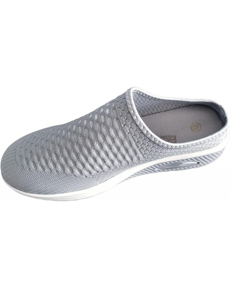 Ladies Summer Fashion Breathable Large Size Solid Color Soft Comfortable Sports Wear Off Shoes Business Casual Men Grey $10.1...