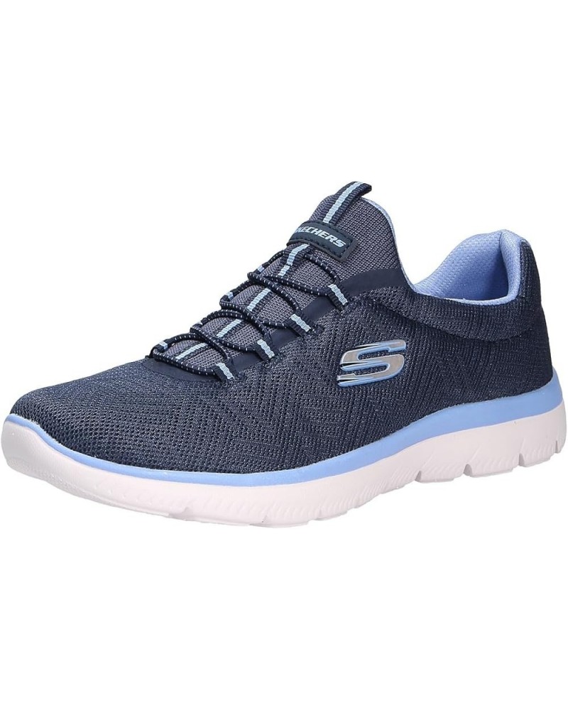 womens Summits Navy Blue $32.45 Fashion Sneakers