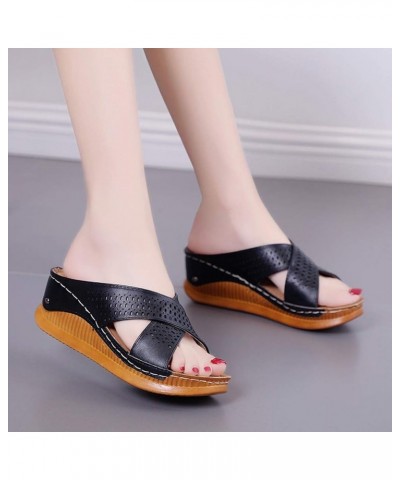 wedge sandals low heel dancing shoes for women wedge sandals black sandals women strappy heels Blue $15.30 Athletic Shoes