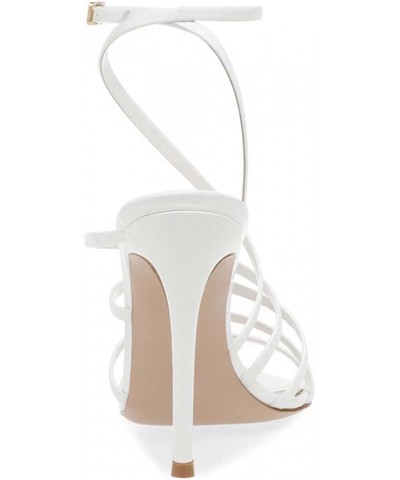 Buckle Stiletto Shoes 38 White $35.32 Pumps