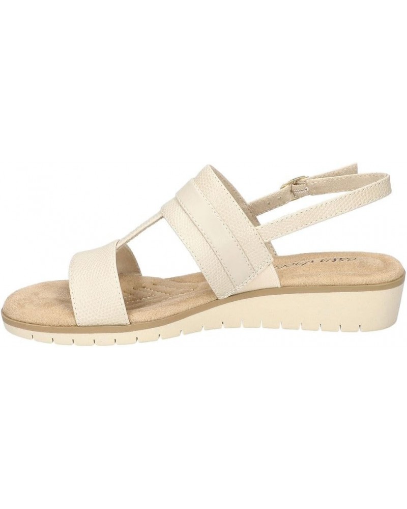 Women's Caddo Wedge Sandal Bone Snake $16.86 Sandals