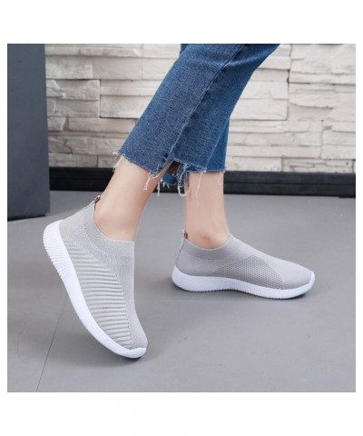 Sneakers for Women Platform Casual Platform Sneakers Classic Casual Soft Comfy Leather Non-Slip Fashion Walking Shoes F1-gray...