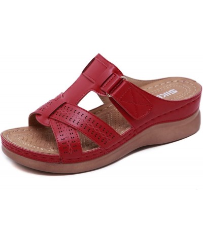 Womens Open Toe Bosnian Ethnic Style Sandals Casual Beach Shoes Wedges Slippers Z 03-rd1 $8.81 Sandals