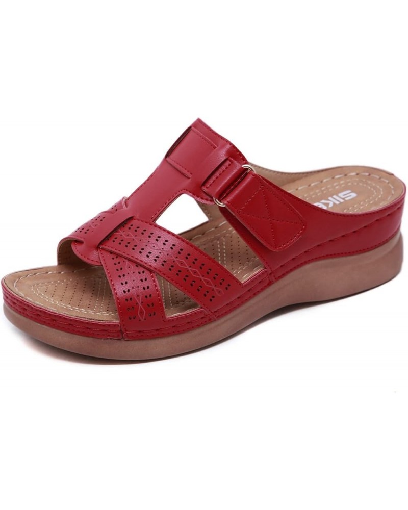 Womens Open Toe Bosnian Ethnic Style Sandals Casual Beach Shoes Wedges Slippers Z 03-rd1 $8.81 Sandals