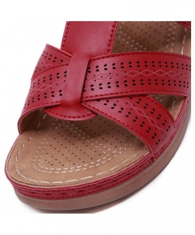 Womens Open Toe Bosnian Ethnic Style Sandals Casual Beach Shoes Wedges Slippers Z 03-rd1 $8.81 Sandals