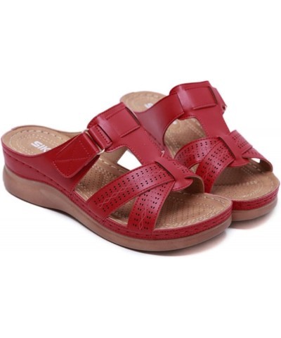 Womens Open Toe Bosnian Ethnic Style Sandals Casual Beach Shoes Wedges Slippers Z 03-rd1 $8.81 Sandals