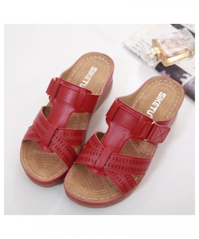 Womens Open Toe Bosnian Ethnic Style Sandals Casual Beach Shoes Wedges Slippers Z 03-rd1 $8.81 Sandals