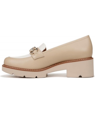 Women Desi Loafer Tan/White Leather $30.10 Flats