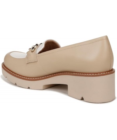 Women Desi Loafer Tan/White Leather $30.10 Flats