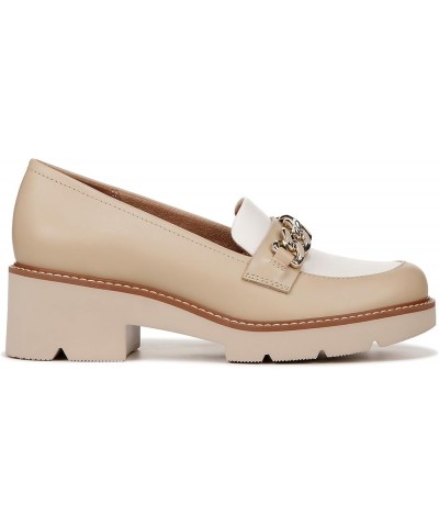 Women Desi Loafer Tan/White Leather $30.10 Flats