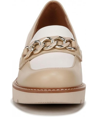 Women Desi Loafer Tan/White Leather $30.10 Flats