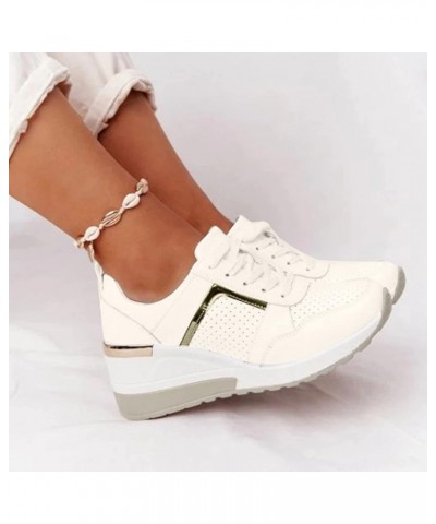 Wide Width Sneakers Womens Slip on Breathe Mesh Walking Shoes Slip on Running Sneakers Walking Casual Shoes White $13.89 Athl...