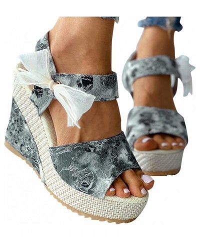 Women's Platform Wedges Sandals,Walking Chunky Wedge Sandals Beach Bohemian (wedges sandals6-Green, 7.5) Black 7 $17.25 Athle...