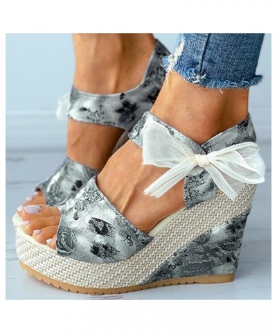 Women's Platform Wedges Sandals,Walking Chunky Wedge Sandals Beach Bohemian (wedges sandals6-Green, 7.5) Black 7 $17.25 Athle...