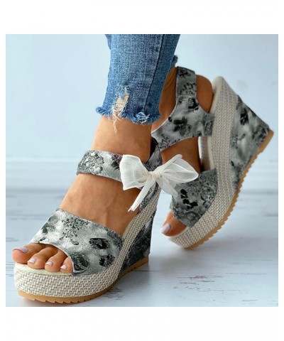 Women's Platform Wedges Sandals,Walking Chunky Wedge Sandals Beach Bohemian (wedges sandals6-Green, 7.5) Black 7 $17.25 Athle...