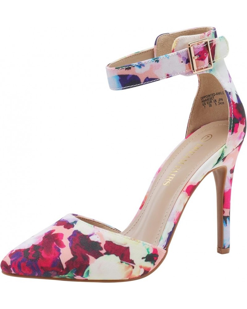 Oppointed-Ankle Women's Pointed Toe Ankle Strap D'Orsay High Heel Stiletto Pumps Shoes Oppointed-ankle-floral $23.21 Pumps