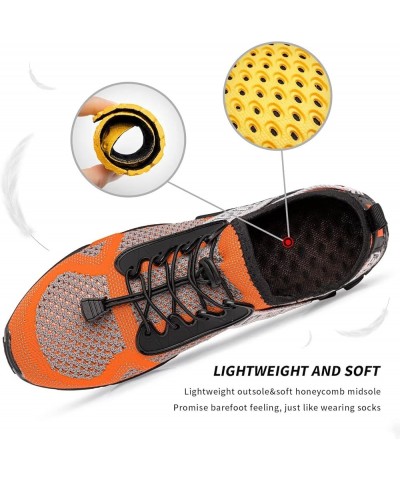 Water Shoes Women Men Quick Drying Swim Beach Aqua Shoes for Water Sport Diving Hiking Sailing Travel Grey/Orange $22.79 Outd...