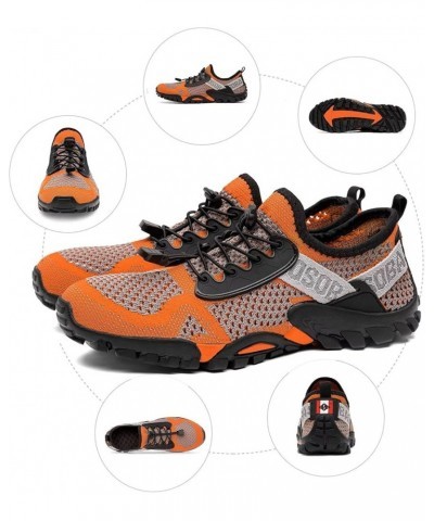 Water Shoes Women Men Quick Drying Swim Beach Aqua Shoes for Water Sport Diving Hiking Sailing Travel Grey/Orange $22.79 Outd...