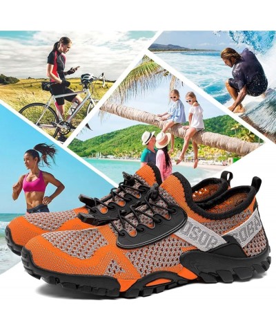 Water Shoes Women Men Quick Drying Swim Beach Aqua Shoes for Water Sport Diving Hiking Sailing Travel Grey/Orange $22.79 Outd...