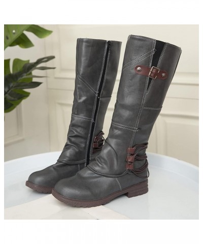 Black Platform Boots, Short Booties, Winter Boots Gogo Boots for Women Snow Boots Classic Mid Calf Boots Grey 3 $24.07 Boots