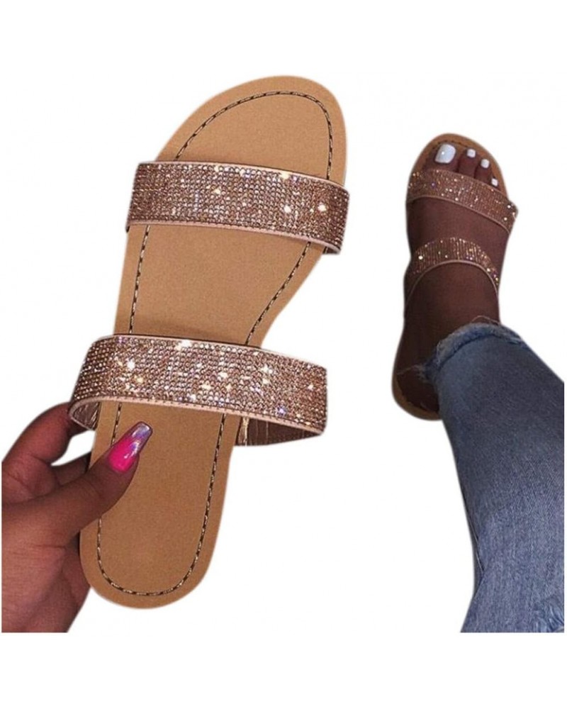 Slippers for Women Wide Width Gibobby 2019 Comfy Platform Sandals Shoes Summer Beach Travel Slipper Flip Flop Z4-gold $14.06 ...