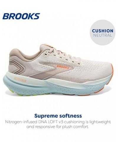 Women's Glycerin 21 Neutral Running Shoe Coconut/Aqua/Autumn Sunset $49.49 Athletic Shoes