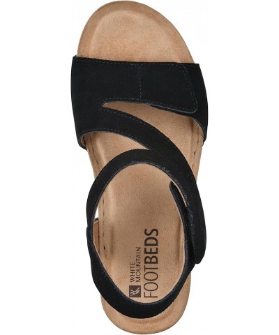 Women's Fern Wedge Sandal Black/Suede $21.16 Sandals