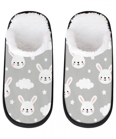 Bunny Sweet Rabbit Cozy Plush Lined Slippers - Cute Designs, Durable & Non-Slip Soles - Women's & Men's Indoor House Slippers...