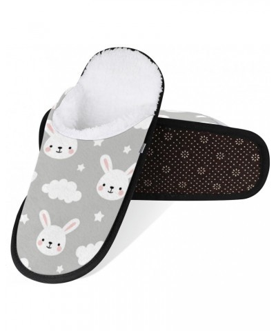 Bunny Sweet Rabbit Cozy Plush Lined Slippers - Cute Designs, Durable & Non-Slip Soles - Women's & Men's Indoor House Slippers...