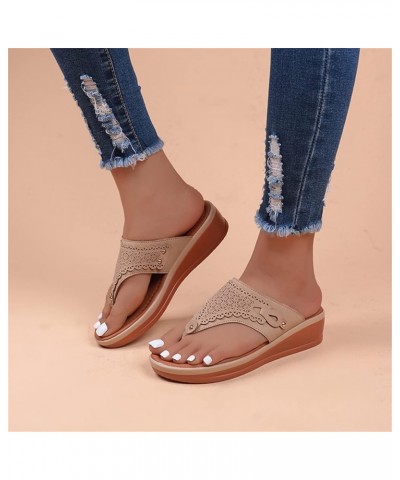 Sandals Women Dressy Summer Orthopedic Shoes After Ankle Surgery for Work Black Strap Heels Women Flip Flops Size 8 Orthopedi...