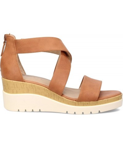 Women Soul Goodtimes Crisscross Strappy Wedge Sandal Toffee $25.46 Sandals